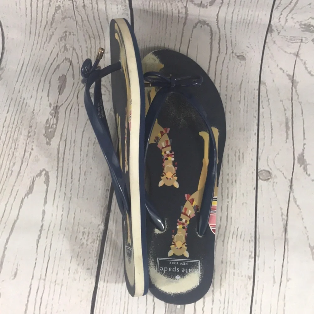 Kate Spade New York Nova Pool Flip Flops Camel 9
